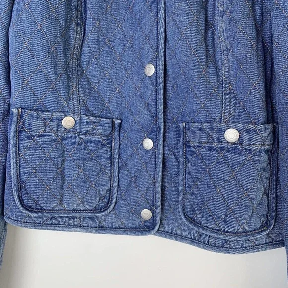 VERONICA BEARD Camilla Quilted Denim Jacket - Picture 5 of 8